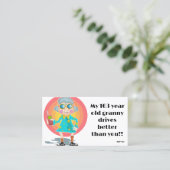 Grappig slecht parkeerbiljet visitekaartje (Staand voorkant)