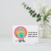 Grappig slecht parkeerbiljet visitekaartje (Staand voorkant)