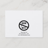 Grappig slecht parkeerbiljet visitekaartje (Achterkant)