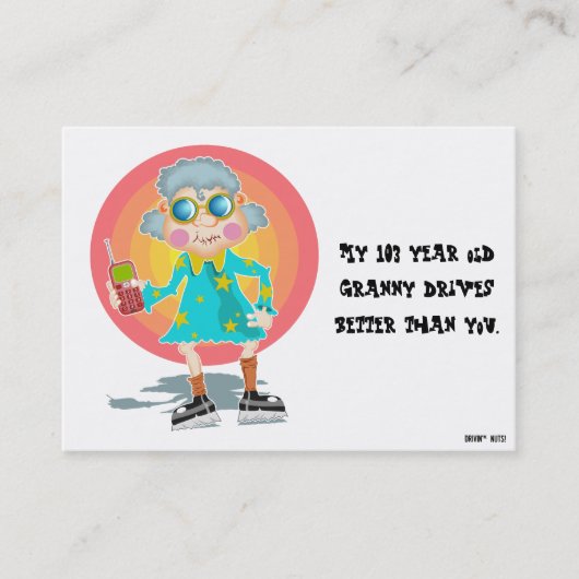 Grappig slecht parkeerbiljet visitekaartje (Voorkant)