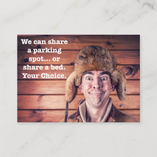 Grappig slecht parkeerbiljet visitekaartje (Voorkant)