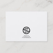 Grappig slecht parkeerbiljet visitekaartje (Achterkant)