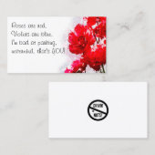 Grappig slecht parkeerbiljet visitekaartje (Voorkant / Achterkant)