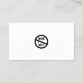 Grappig slecht parkeerbiljet visitekaartje (Achterkant)