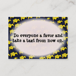 Grappig slecht parkeerbiljet visitekaartje