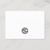 Grappig slecht parkeerbiljet visitekaartje (Achterkant)