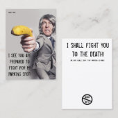 Grappig slecht parkeerbiljet visitekaartje (Voorkant / Achterkant)