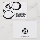 Grappig slecht parkeerbiljet visitekaartje (Voorkant / Achterkant)