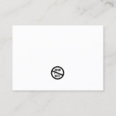 Grappig slecht parkeerbiljet visitekaartje (Achterkant)