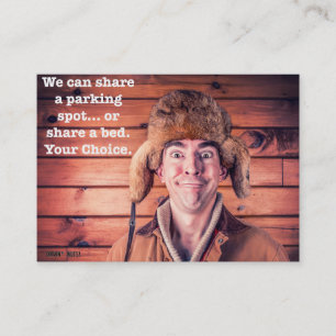 Grappig slecht parkeerbiljet visitekaartje