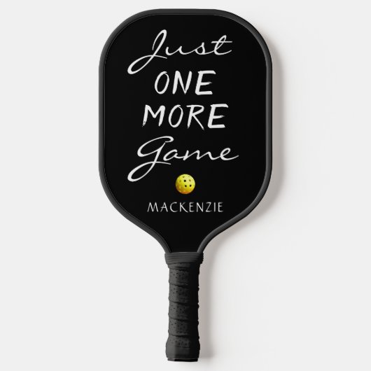Grappig SLECHTS ÉÉN MEER GAME-GEpersonaliseerd Pickleball Paddle (Achterkant)