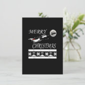 Grappig sleepwagenchauffeur kerst T-shirt cadeau R Kaart (Staand voorkant)