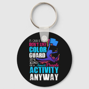 Grappig Slimme Mensen Kleur Garde Citaat Cadeau Sleutelhanger