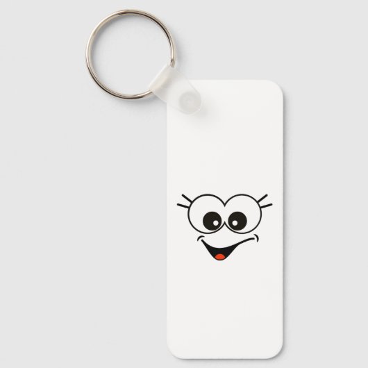 Grappig, Smile Face Sleutelhanger (Voorkant)