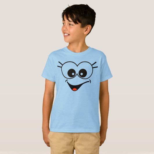 Grappig Smiley Face T-shirt (Voorkant volledig)