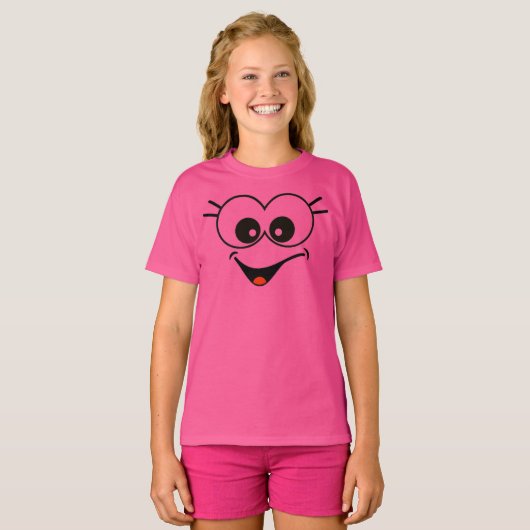Grappig Smiley Face T-shirt (Voorkant volledig)
