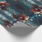 Grappig Sneeuwman Kerstkunstwerk Cadeaupapier (Hoek)