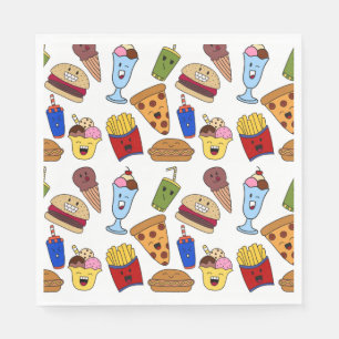 Grappig Snel Eet Papier Nspkins Servet