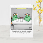 Grappig, snel Wenskaart Kaart (Gele Bloem)