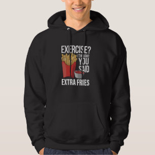 Grappig snelle voedseloefening die ik dacht dat je hoodie