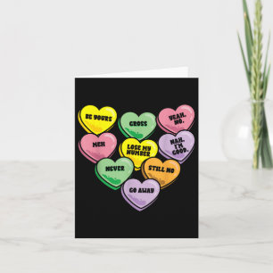 Grappig Snoep Hart Anti Valentijnsdag Sarcastisch  Kaart
