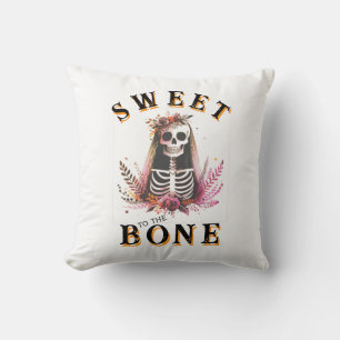 Grappig Snoep Schedel Halloween Sierkussen