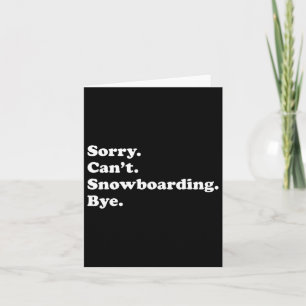 Grappig snowboarden cadeau voor mannen, vrouwen, j kaart