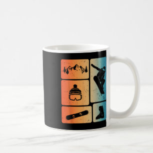 Grappig Snowboarden liefhebber Snowboarder Winters Koffiemok