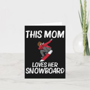 Grappig Snowboarden Moeder Skier Snowboard Sneeuw Kaart