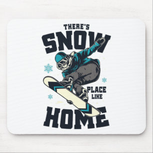 Grappig Snowboarden Shirt Er Is Sneeuw Plaats Als Muismat