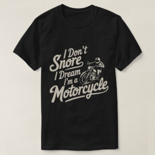 Grappig Snurkende Biker Motorfiets Kleding T-shirt