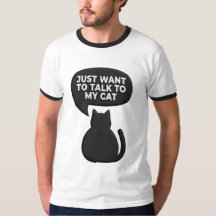 Grappig Sociale Angst Kat T-shirt | Sarcastische K