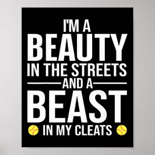 Grappig Softll-ontwerp voor vrouwen meisjes Softll Poster
