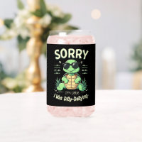 Grappig Sorry dat ik laat schildpad met retro esth