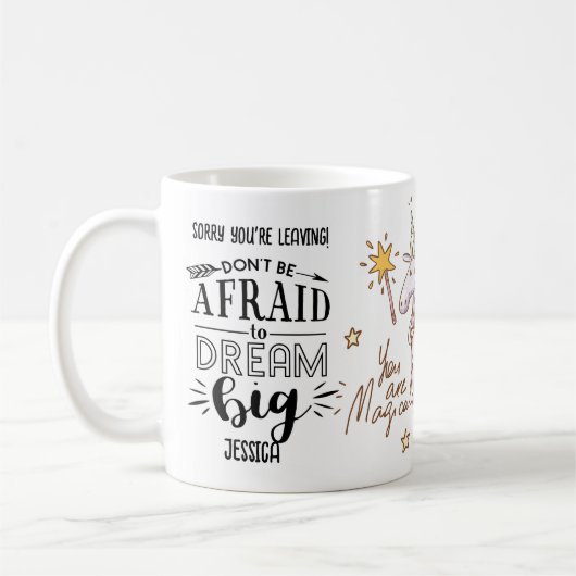 GRAPPIG Sorry dat je collega-baas verlaat Koffiemok (Links)