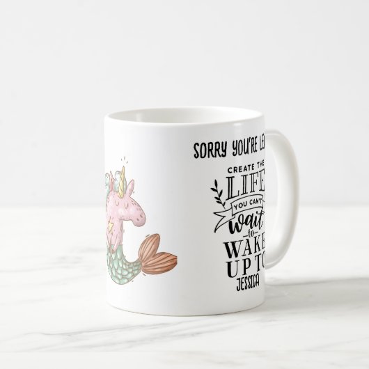 GRAPPIG Sorry dat je weggaat Collega Baas Koffiemok (Voorkant rechts)