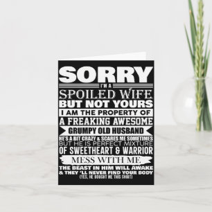 Grappig Sorry Ik Ben Een Siled Vrouw Van Mpy Oude Kaart