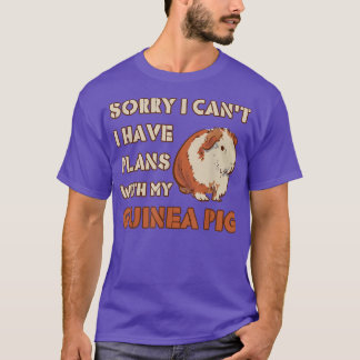 Grappig Sorry, ik heb plannen met mijn cavia-ontwe T-shirt