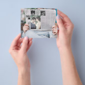 grappig sparen de foto van het datumnieuws flyer (Hand)