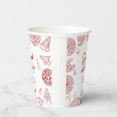 Grappig speciaal bezorging pizza baby shower papieren bekers (Rechts)