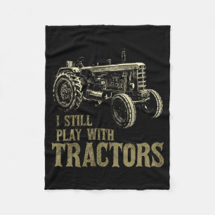 Grappig spel met tractoren Grappige boer boerderij Fleece Deken