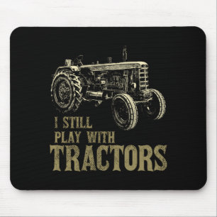 Grappig spel met tractoren Grappige boer boerderij Muismat