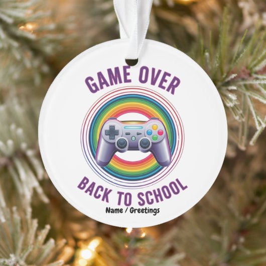 Grappig Spel Over Controller Docent Kinder Level U Ornament (Boom)