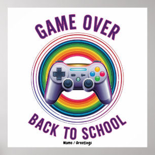 Grappig Spel Over Controller Docent Kinder Level U Poster