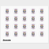 Grappig Spel Over Controller Docent Kinder Level U Ronde Sticker (Vel)