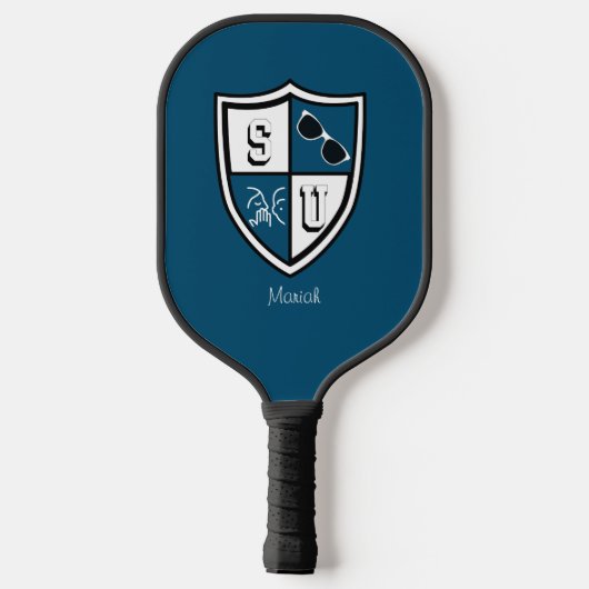 Grappig spel Shady University Alum afstudeerder al Pickleball Paddle (Achterkant)