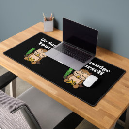 Grappig Spiritueel Ga Vlekken Jezelf Uil Mediteren Bureaumat