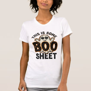 Grappig spook laken vintage Halloween T-shirt Desi