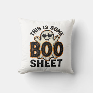 Grappig spook laken vintage Halloween T-shirt Desi Kussen