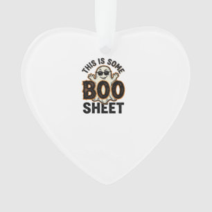 Grappig spook laken vintage Halloween T-shirt Desi Ornament